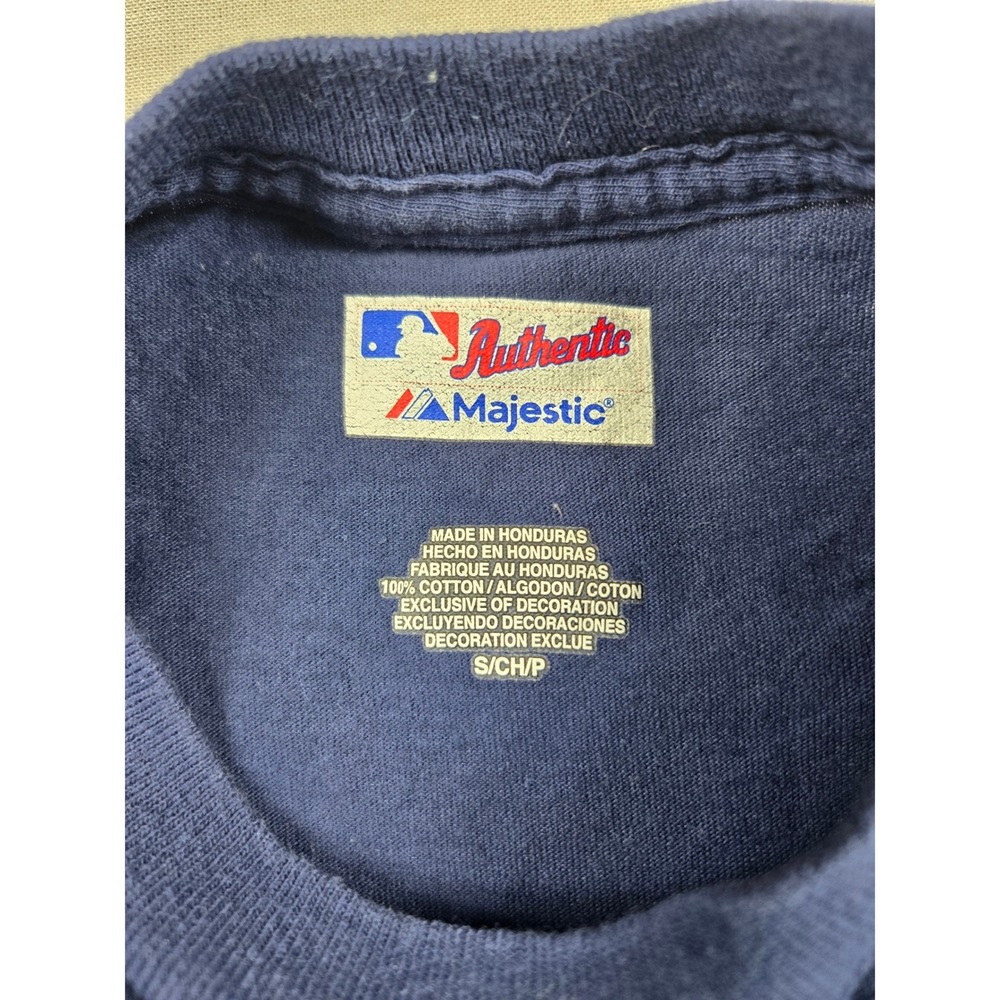 Majestic Mens New York‎ Yankees MLB Authentic Collection Navy Graphic T-Shirt S - Picture 2 of 10
